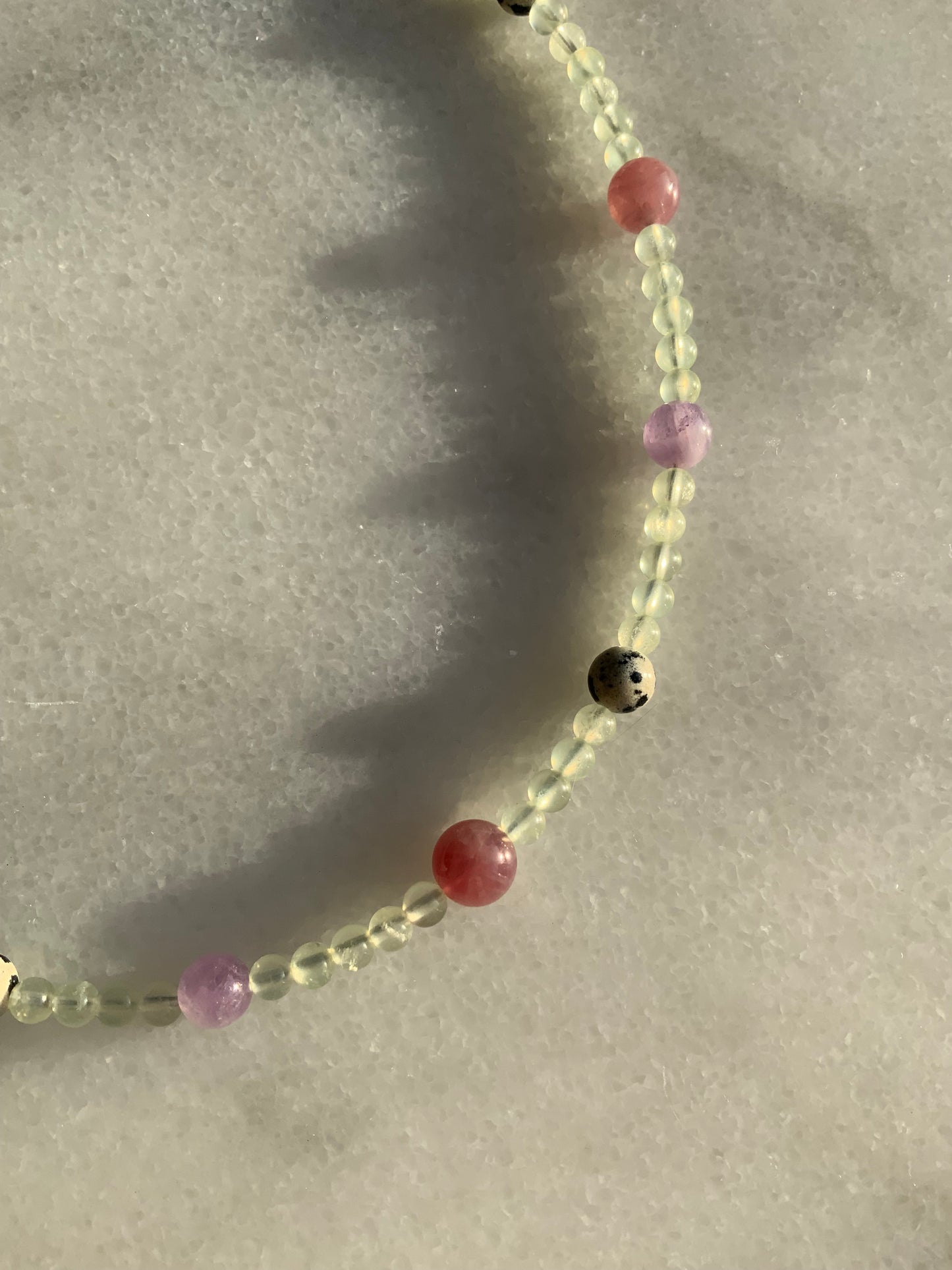 Crystal Pop Prehnite Necklace