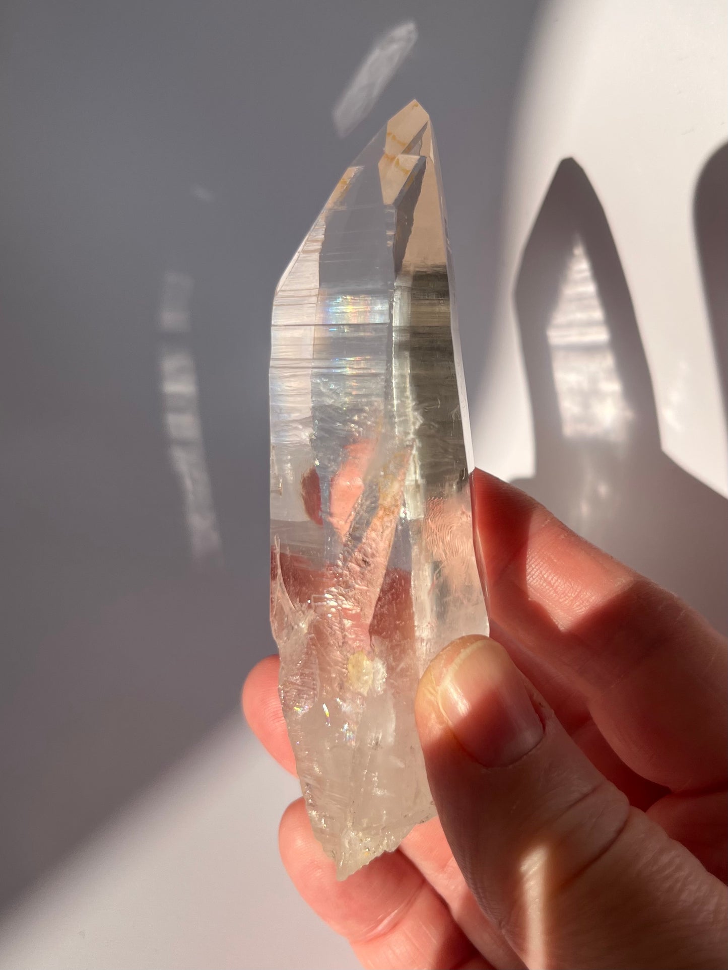 Premium AAA Quality Lemurian Quartz Point | Natural Crystal Clear Clarity #1