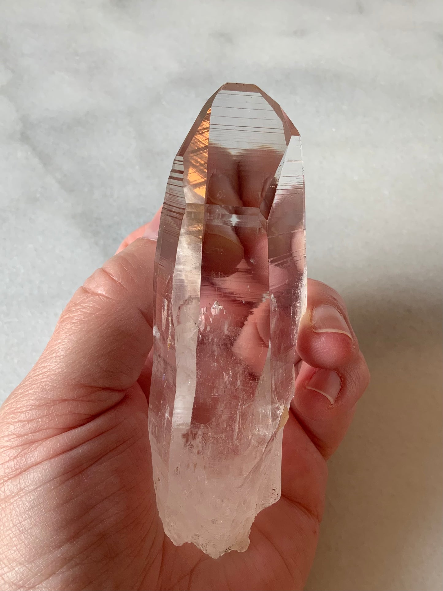 Premium AAA Quality Lemurian Quartz Point | Natural Crystal Clear Clarity #1