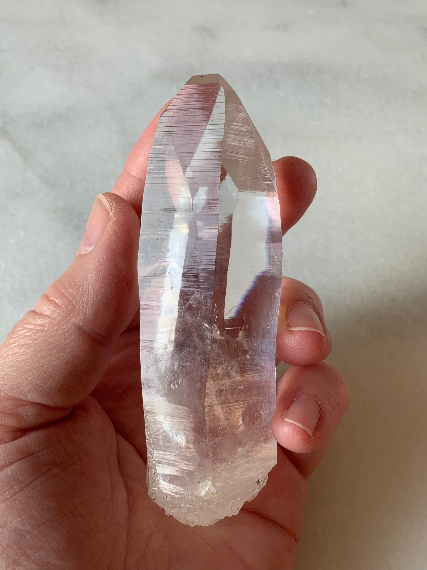 Premium AAA Quality Lemurian Quartz Point | Natural Crystal Clear Clarity #1