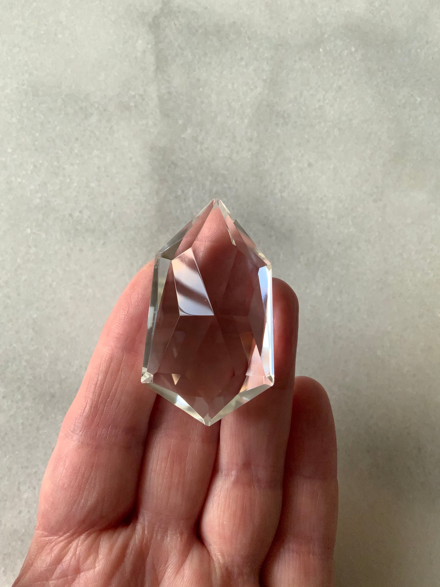 High Quality AAA Clear Quartz Faceted Diamond | Master Healer