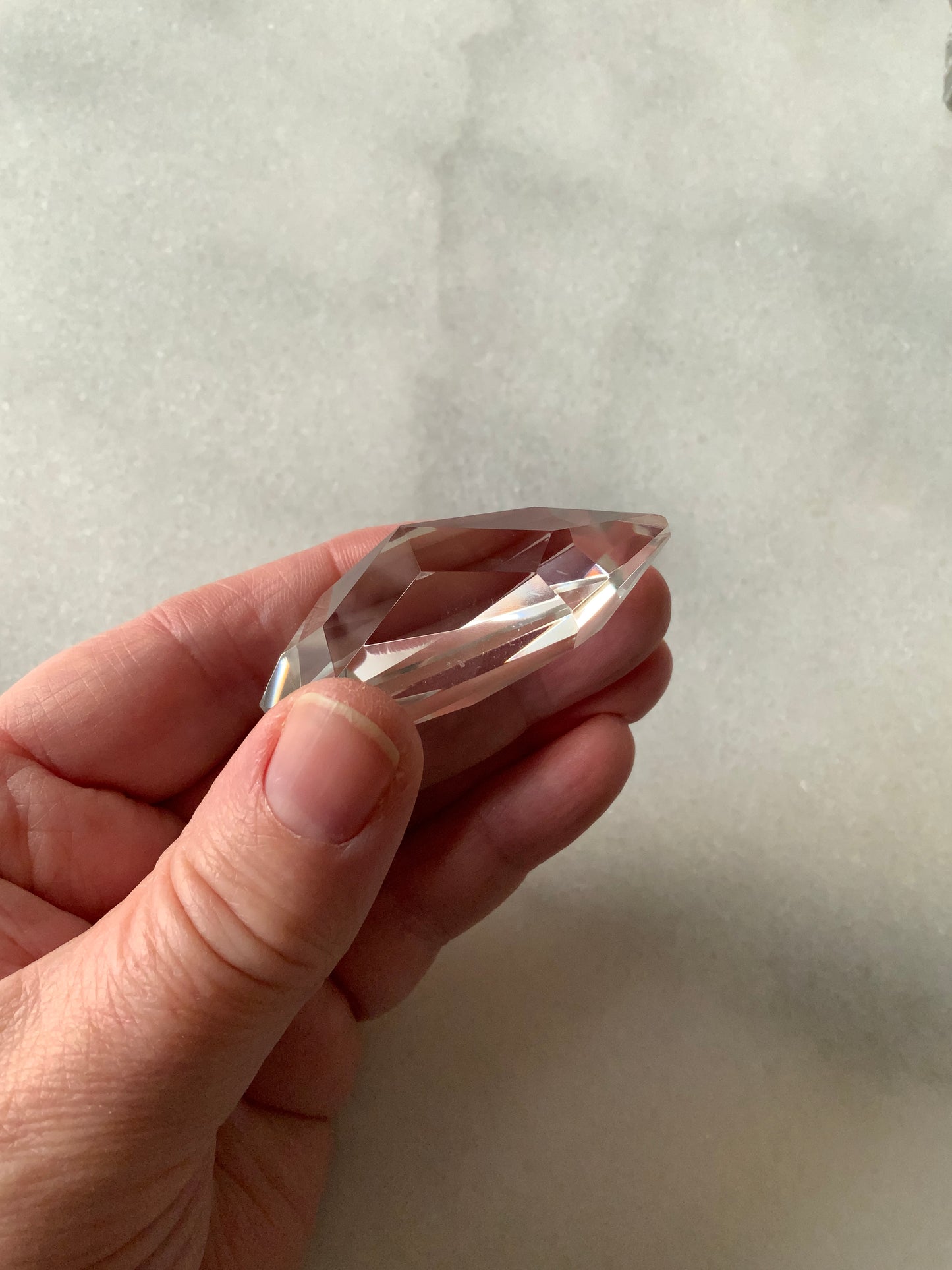 High Quality AAA Clear Quartz Faceted Diamond | Master Healer