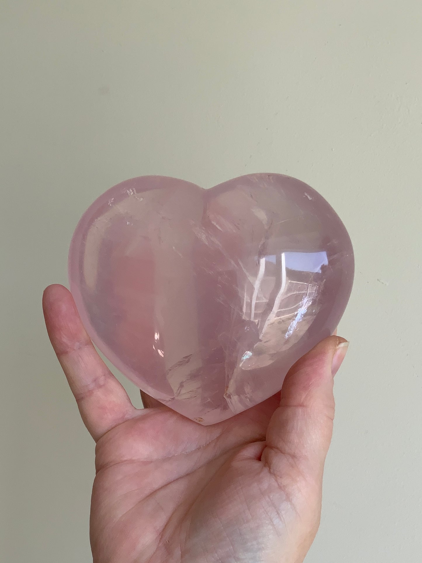 Gemmy Chunky Rose Quartz Heart | High Quality Mozambique Star Rose Quartz