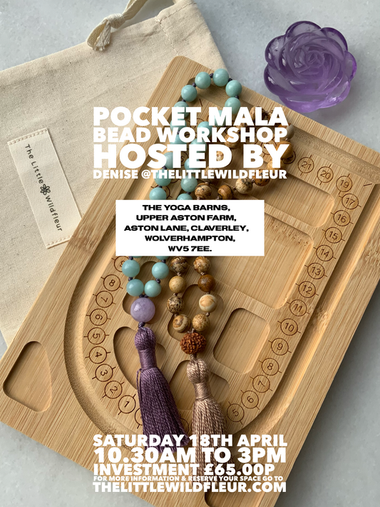 Mala Making Workshop 18/4/2026 @ The Yoga Barns Claverley
