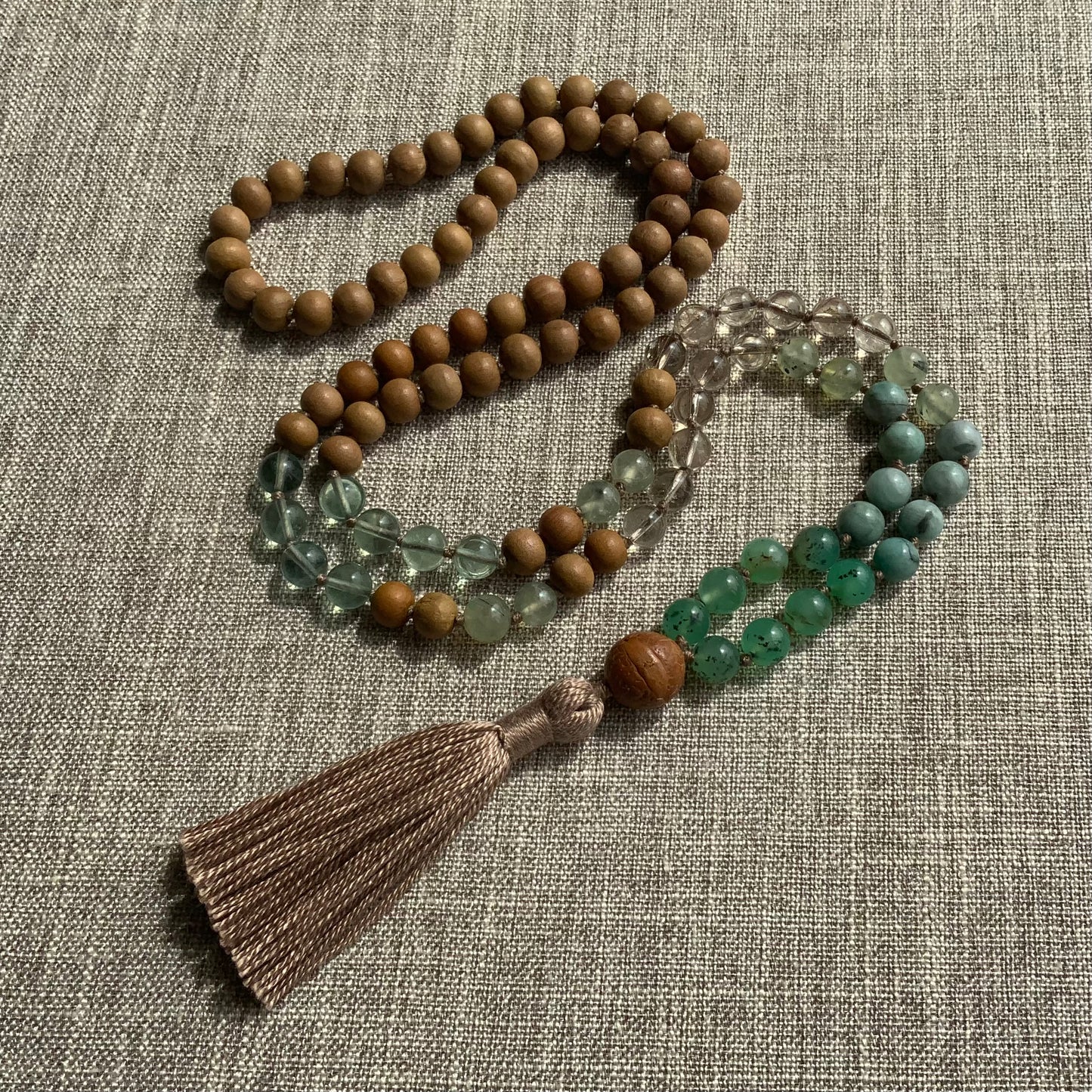 Soul Healer | One Of A Kind Mala | 108 Hand Knotted Mala Beads | Mala | Yoga Beads | Mala Necklace