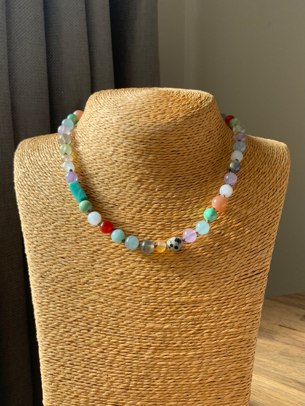 Rainbow Pop Knotted Beaded Necklace