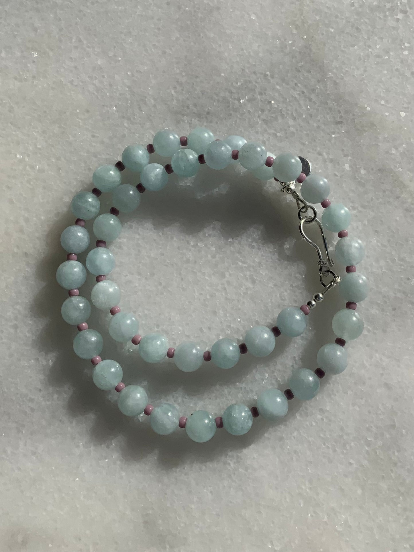 Aquamarine Crystal Candy Necklace