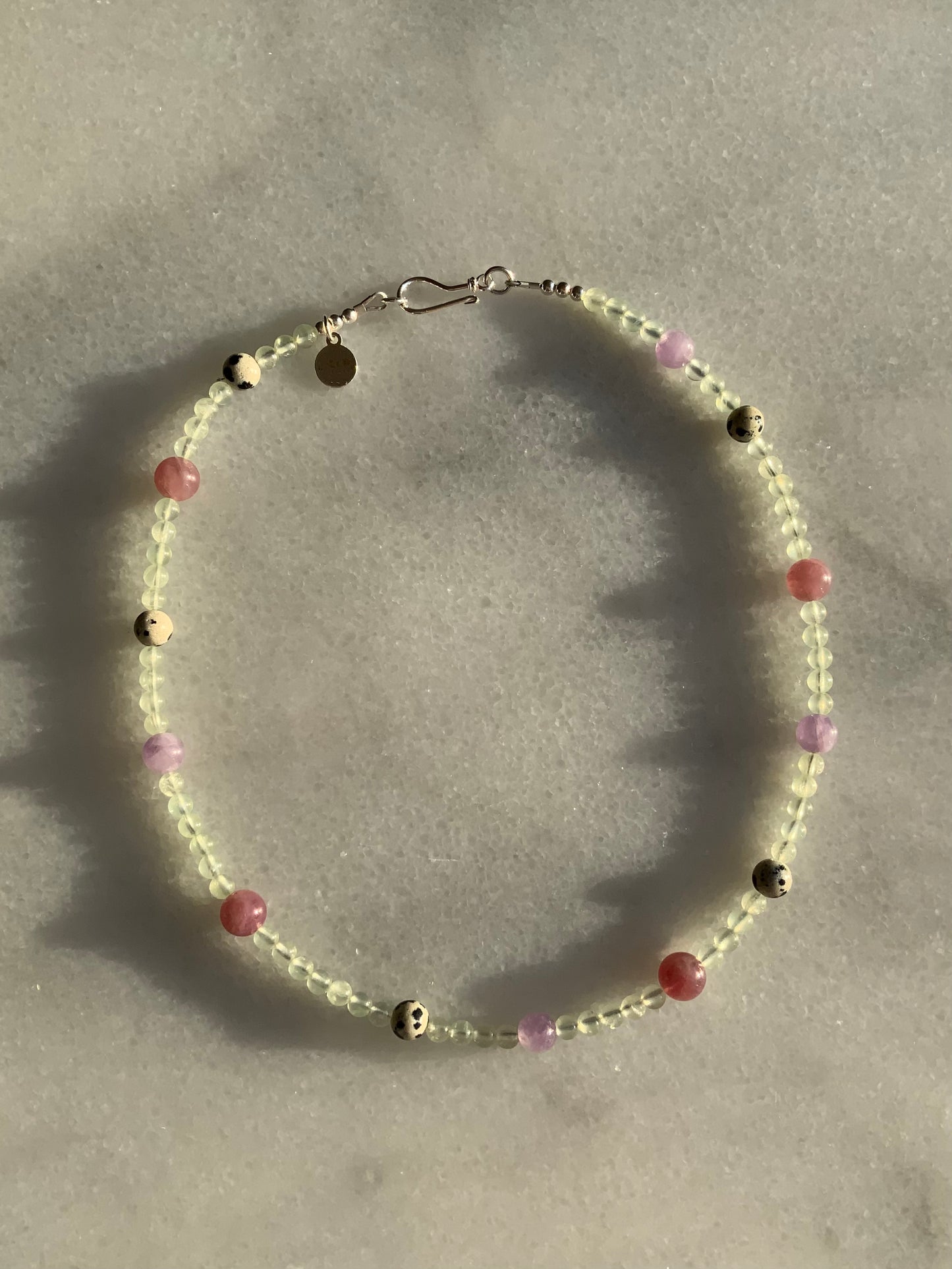 Crystal Pop Prehnite Necklace