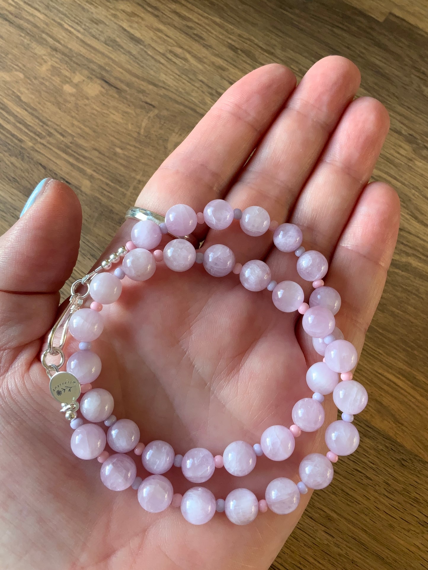 Kunzite Crystal Candy Necklace