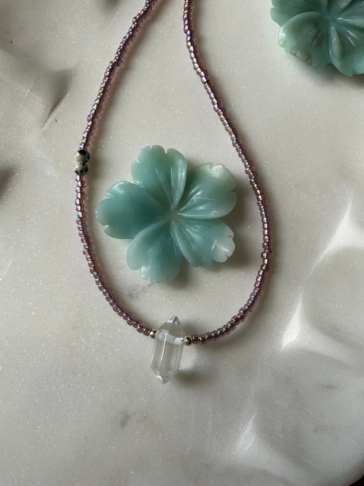 The Zoe Clear Quartz Skinny Necklace