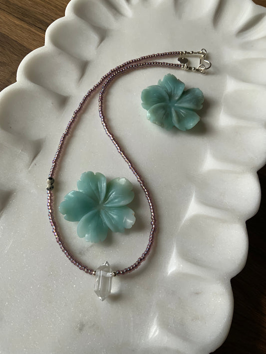 The Zoe Clear Quartz Skinny Necklace